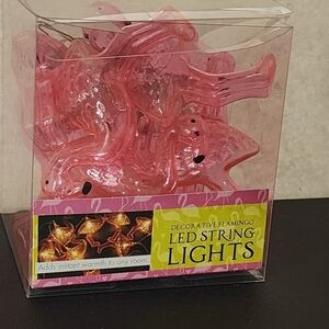 NEW Lot Of 2 Boxes Flamingo battery operated string lights 2pk 10 on each string